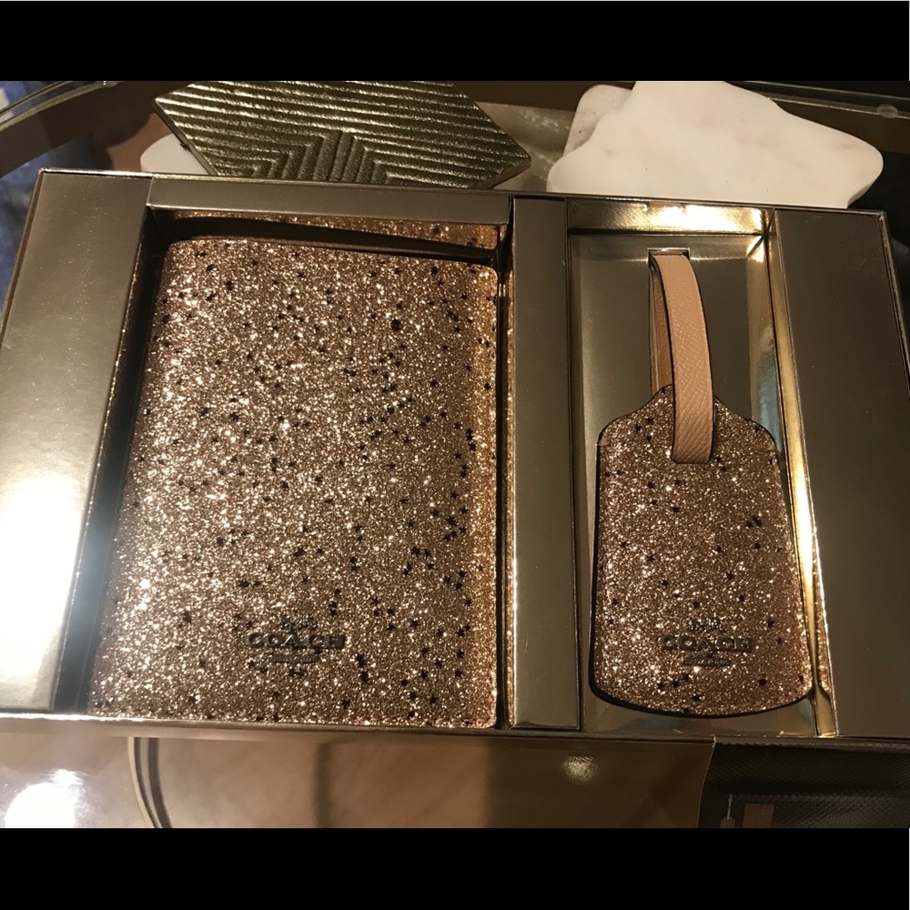 Coach Star Glitter Travel Set- new with tags